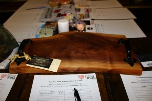 Gorgeous auction item donated by local Muskoka business Revival Lane 